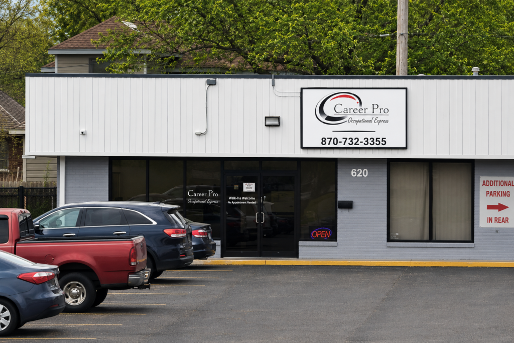 Street view of Career Pro West Memphis Clinic Location